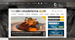 Desktop Screenshot of ilesdelamadeleine.com