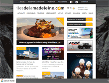 Tablet Screenshot of ilesdelamadeleine.com